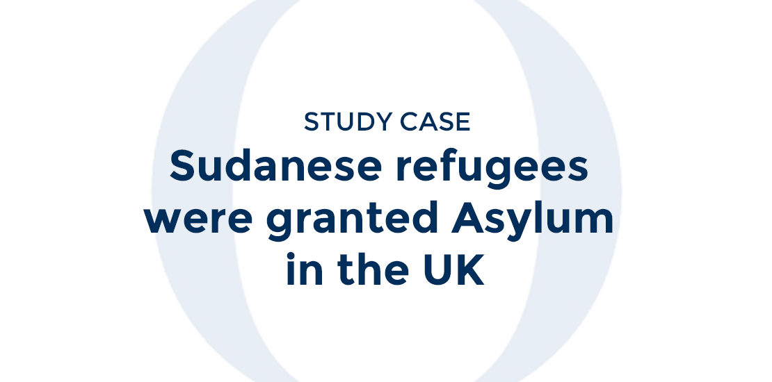 Sudanese refugees were granted Asylum in the UK